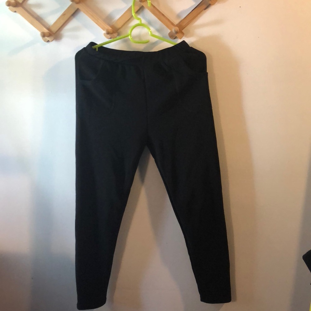 Fuzzy black leggings size s - Picture 1 of 2